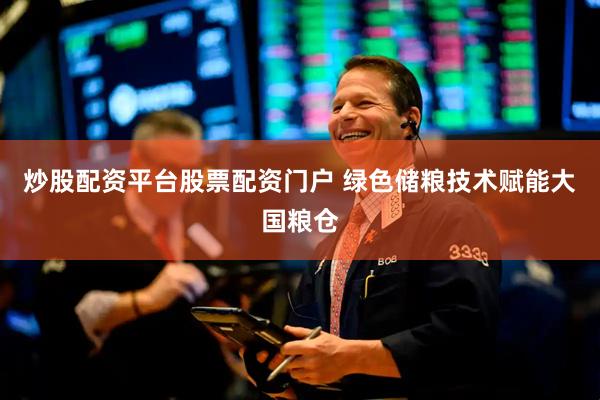 炒股配资平台股票配资门户 绿色储粮技术赋能大国粮仓